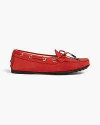 TOD'S City Gommino suede loafers - Red Red