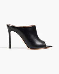 Gianvito Rossi Nova leather mules - Black Black