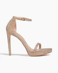 Stuart Weitzman Lamé sandals - Metallic Metallic