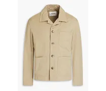 Cotton-blend twill field jacket - Neutral