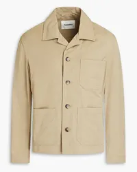 Nanushka Cotton-blend twill field jacket - Neutral Neutral