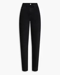 Nobody Denim Andi high-rise tapered jeans - Black Black