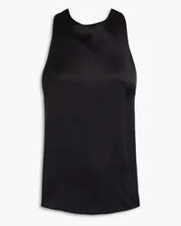 Loulou Studio Estor twisted silk-satin tank - Black Black