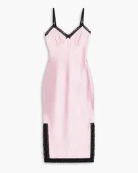 Alexander Wang Lace-trimmed satin-jersey slip dress - Pink Pink