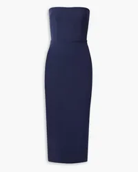 Alex Perry Callan strapless crepe midi dress - Blue Blue