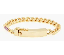 Gold-tone amethyst bracelet - Metallic