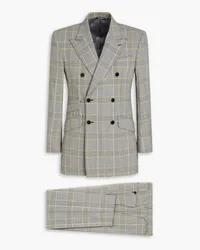 Dolce & Gabbana Prince of Wales checked wool-blend suit - Gray Gray