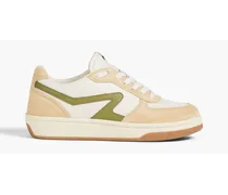 Retro Court leather and suede sneakers - Neutral
