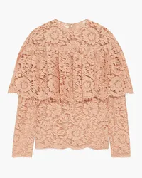 Valentino Garavani Layered corded lace blouse - Pink Pink