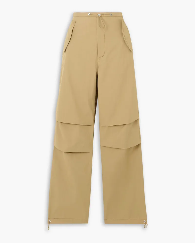 Dion Lee Toggle Parachute cotton-blend twill straight-leg cargo pants - Neutral Neutral