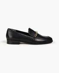 Stuart Weitzman Owen embellished leather loafers - Black Black