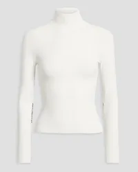 Alexander Wang Stretch-knit turtleneck top - White White