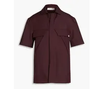 Gabardine shirt - Burgundy