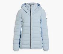 Quilted shell hooded jacket - Blue
