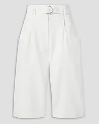 Proenza Schouler Belted crepe shorts - White White