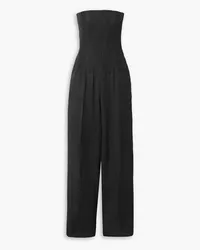 Stella McCartney Strapless twill jumpsuit - Black Black