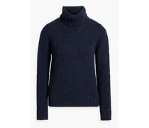 Donegal wool turtleneck sweater - Blue