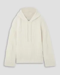 Nanushka Oversized mercerized wool-fleece hoodie - White White