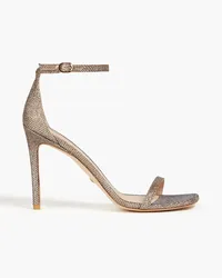 Stuart Weitzman Lamé sandals - Metallic Metallic