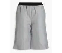 Piren leather shorts - Gray