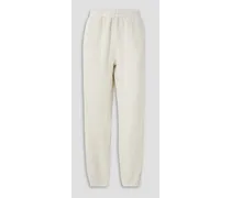 Cotton-fleece track pants - White