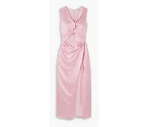 Violeta cutout satin maxi dress - Pink