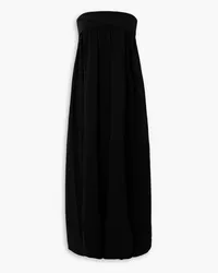 Proenza Schouler Strapless draped crepe maxi dress - Black Black