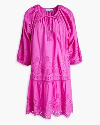 Melissa Odabash Ashley broderie anglaise cotton coverup - Purple Purple