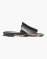 TOD'S Leather slides - Black Black