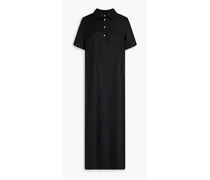 Bira wool-twill midi shirt dress - Black