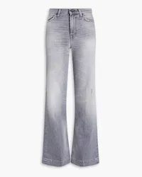 7 for all mankind Modern Dojo distressed faded mid-rise flared jeans - Gray Gray