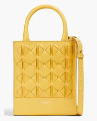 Serapian 1928 woven leather tote - Yellow Yellow