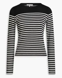 Rag & Bone Striped knitted sweater - Black Black