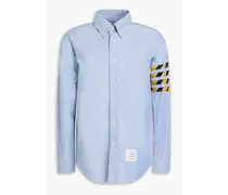 Striped cotton-oxford shirt - Blue