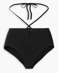 Christopher Esber Cutout tie-back high-rise bikini briefs - Black Black