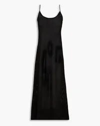 Enza Costa Stretch cotton and modal-blend midi slip dress - Black Black