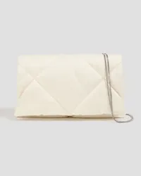 Brunello Cucinelli Quilted shell cross-body bag - White White