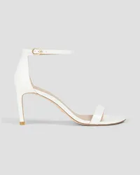 Stuart Weitzman Nuna patent-leather sandals - White White