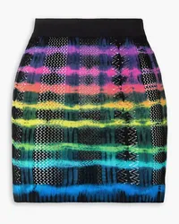 ARG Tie-dye pointelle-knit mini skirt - Multicolor Multicolor