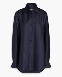 Giuliva Heritage Collection Husband silk-twill shirt - Blue Blue