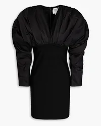 Hervé Léger Ruched ponte mini dress - Black Black