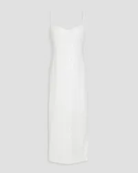 GALVAN Verona sequined tulle midi dress - White White