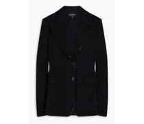 Embellished jersey blazer - Black