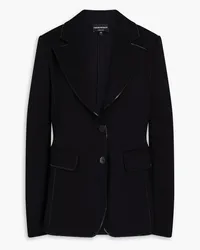 Emporio Armani Embellished jersey blazer - Black Black