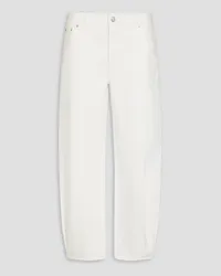 tibi High-rise tapered jeans - White White