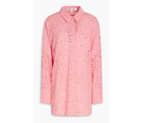 Caleb broderie anglaise cotton shirt - Pink