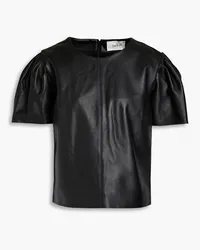 ba&sh Lita leather top - Black Black