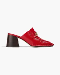 Tory Burch Embellished leather mules - Red Red