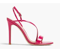 Patent-leather slingback sandals - Pink