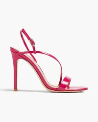 Gianvito Rossi Patent-leather slingback sandals - Pink Pink